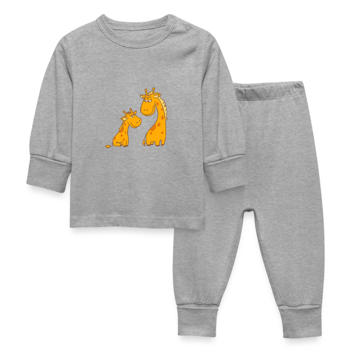 Tuta grigia in cotone neonato - heather grey